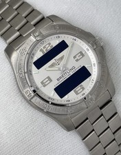 Breitling Aerospace Titanium Gents Watch White Dial 42mm Digital Quartz E79362