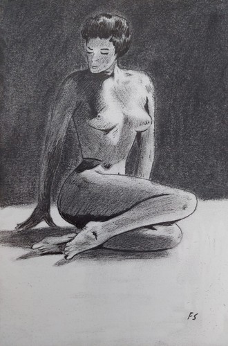 Original figure drawing nude