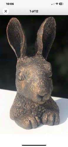 Bronze effect rabbit hare - bronze, rabbit/hare