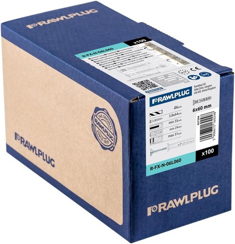 Rawplug fxn countersunk - r-fxn,