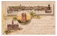 Lithograph Sweden Helsingborg