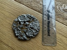 Vintage Coaster/ trivet silver coloured