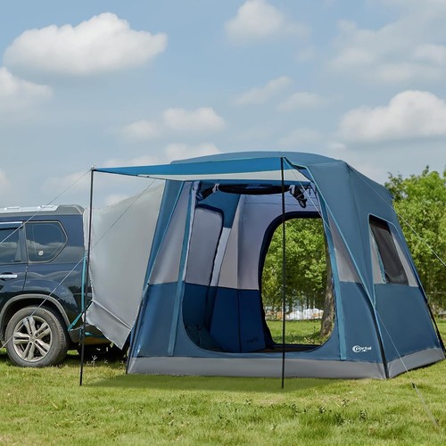Man car tent suv - car,