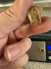 18 Carat Hallmarked Gold Hoop Earrings 4.44 Grams