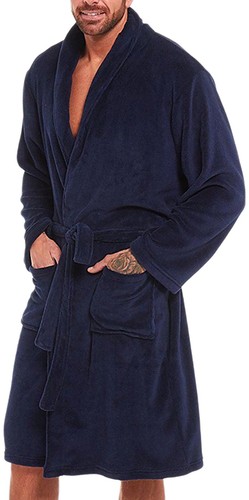 Adults navy fleece dressing - adults,