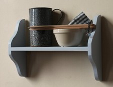 Wall shelf wooden - wooden, painted