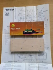 1978 Artesania Latina Wooden Model Kit 1:250 Scale PILOT FISH Ship - Unused