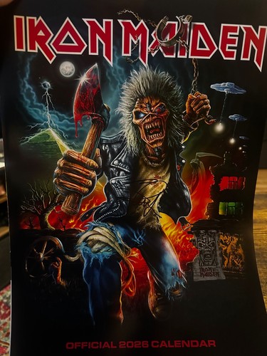 Iron maiden 2026 calendar - iron,