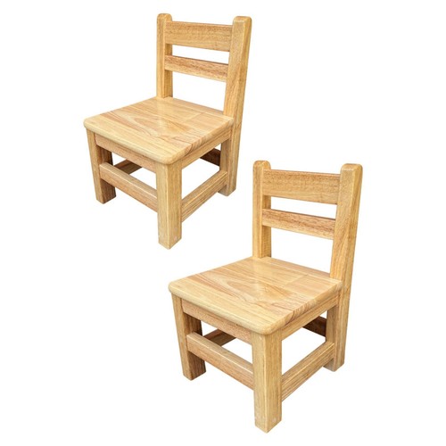 Kids wooden chair ottoman - wooden,