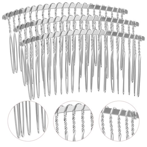 Pcs bridal veil comb silver - pcs,