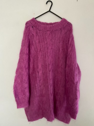 Vintage mohair purply pink