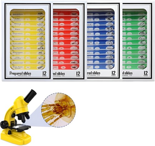 48pcs prepared microscope - prepared,