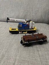 Lego Crane Truck and Log Carriage from set 60198 Cargo Train (book5)