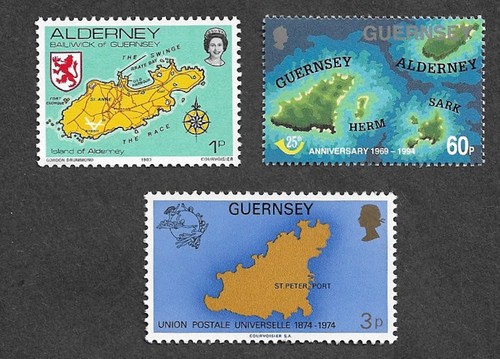 Maps alderney and guernsey - of,
