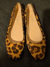 Hobbs London  Flat Ballet Shoes Leopard Cheetah Animal Print UK 3.5 (36.5)
