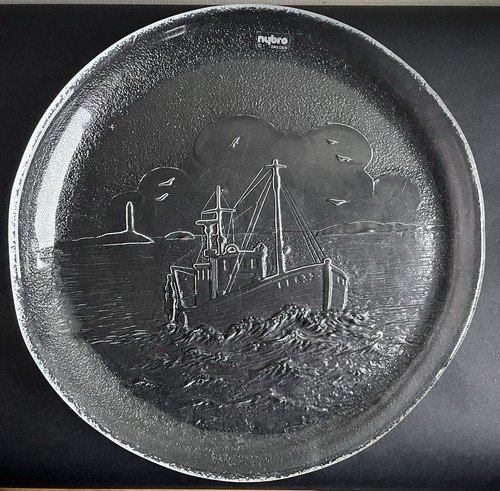 Nybro swedish etched fishing - nybro,