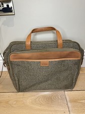 Vintage Hartmann Carry-On Bag ExPdable Tweed/Leather& Brass Fittings luggage