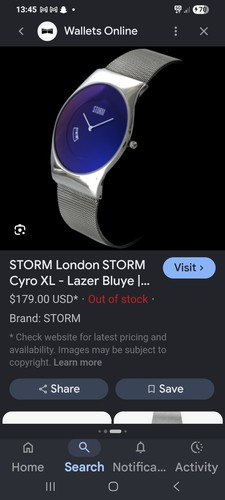 Storm cyro men quartz - xl,