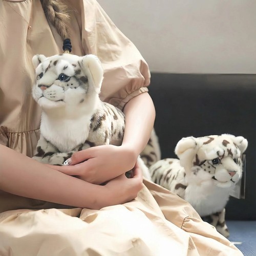 Snow leopard plush toy - snow,