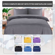 Piece satin stripe complete - 4-piece,