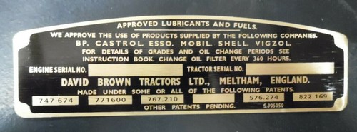 David brown metal tractor - brown,