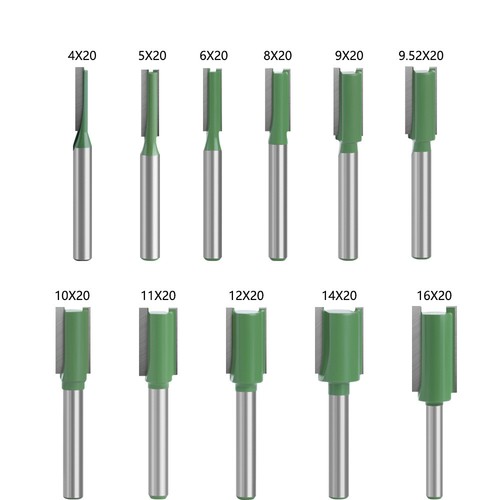 6mm shank straight cut router - 6mm,