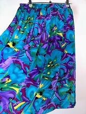 Midi Purple Floral Skirt