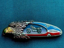 Franklin Mint Harley Davidson Collector Knife, 1971 Super Glide Motorcycle