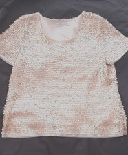 ARTIGIANO GOLD SEQUINNED TOP