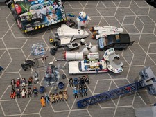 Playmobil  Job Lot Ghostbusters Car Rocket Space Shuttle Police + 30 Figures!!