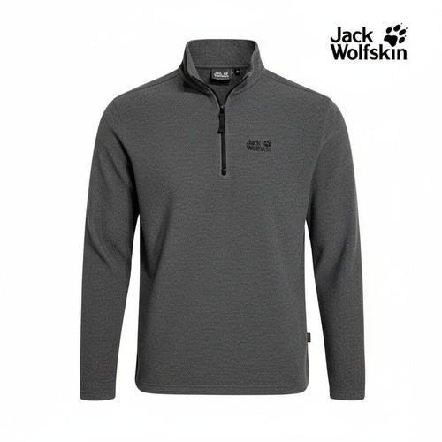 Men jack wolfskin fleece grey - men,