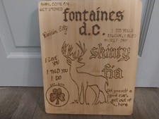 Fontaines D.C. Wooden Plaque. Burnt 