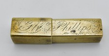 Antique Brass Sealing Wax Case