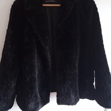 Black Faux Fur Coat/Jacket by