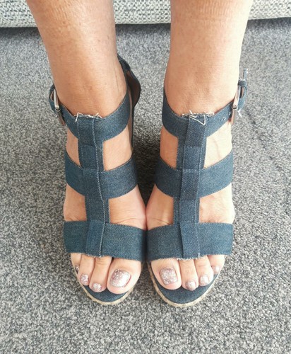 Ladies denim blue t - f&f,