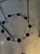 Vintage Wrought Iron Hanging Candelabra / Chandelier  for 9 candles .4 available