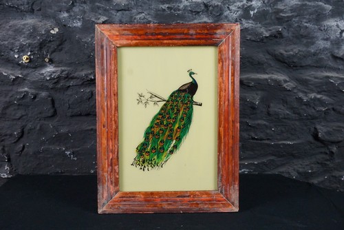 Vintage indian reverse glass - indian,