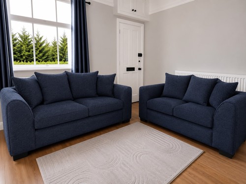 Seater dylan sofa set navy - 3+2,