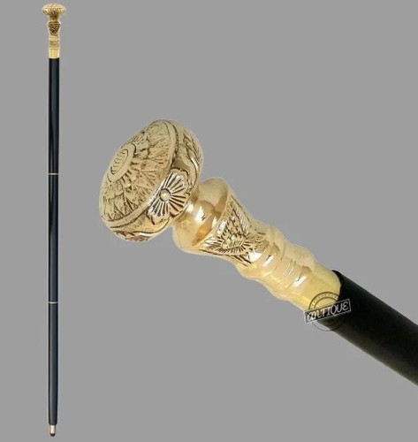 Wooden walking stick victorian - wooden,