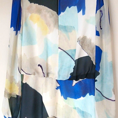 Reiss abstract print chiffon - abstract,