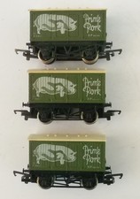 Hornby OO - lot of 3x Prime Pork meat vans wagons