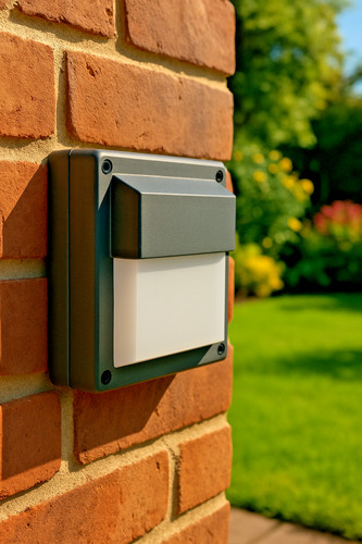 Garden wall light square - wall,