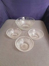 Vintage 4 Piece French Glass