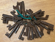 A Job Lot of Antique Lock Keys Bunch