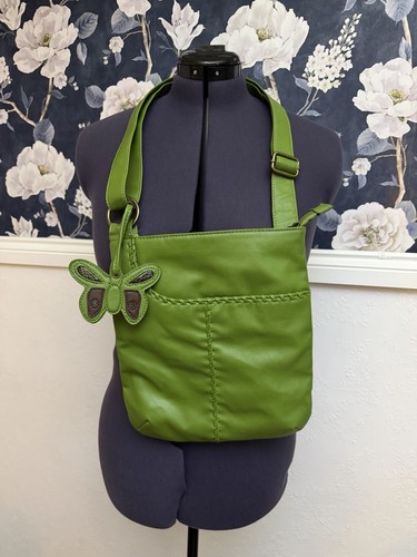 Next green crossbody - green, euc