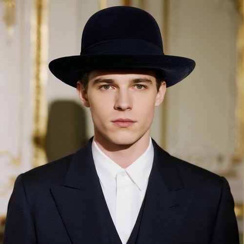 Men vintage elegant bowler - vintage,