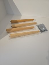 4 X Oak Wooden Furniture Legs