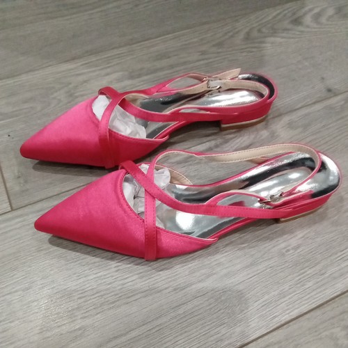 Women pink pointed toe - pink, 4