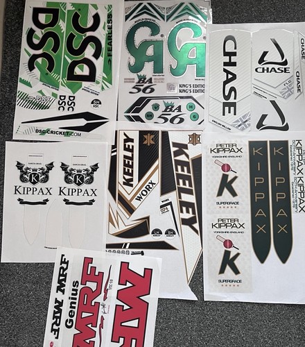 Cricket bat stickers - stickers, 3d
