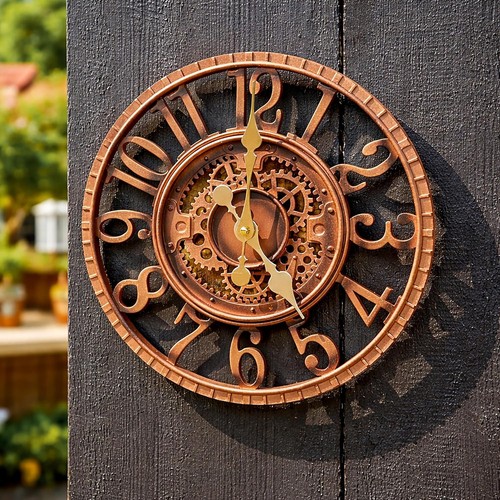 30cm wall clock garden - garden, weather